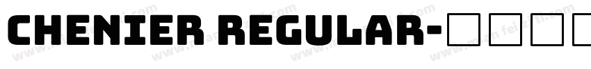 chenier regular字体转换